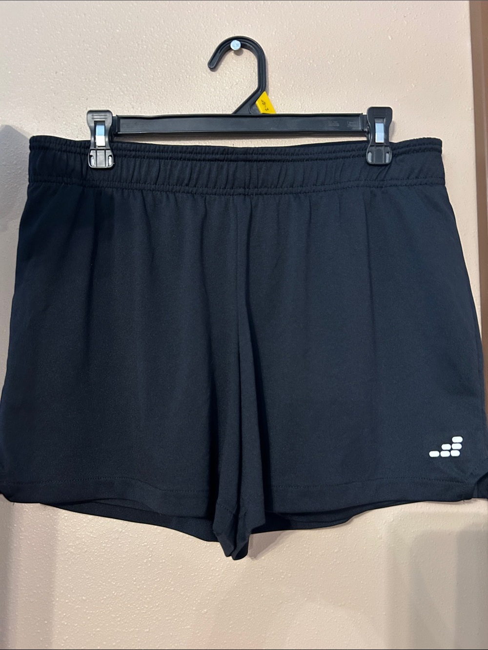Black Women's Athletic Shorts with Subtle Logo